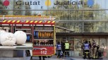 LOS BOMBEROS INTERVIENEN EN UN JUZGADO DE VALENCIA